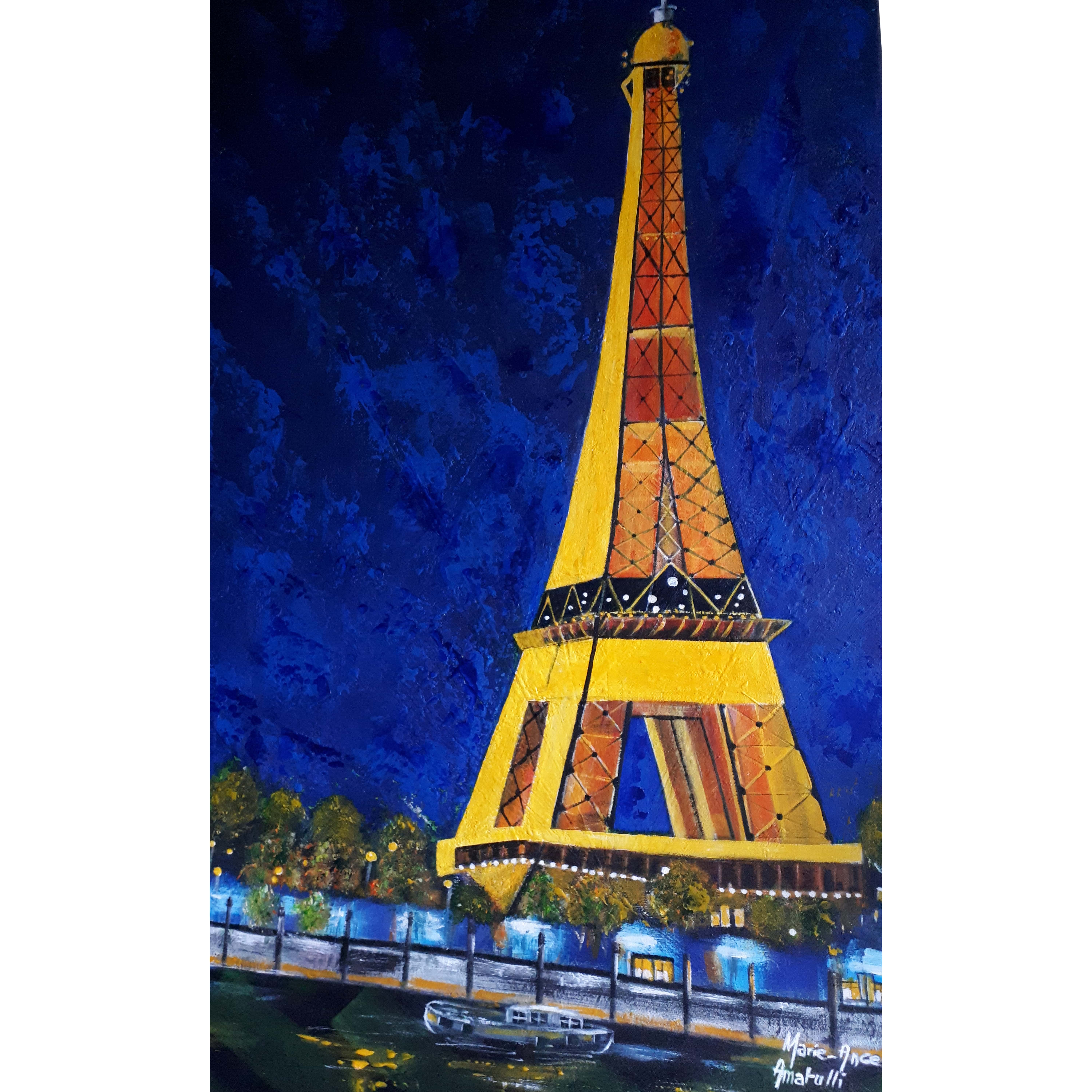 Dame de fer - Toile acrylique 73x50 par Marie-Ange Amatulli