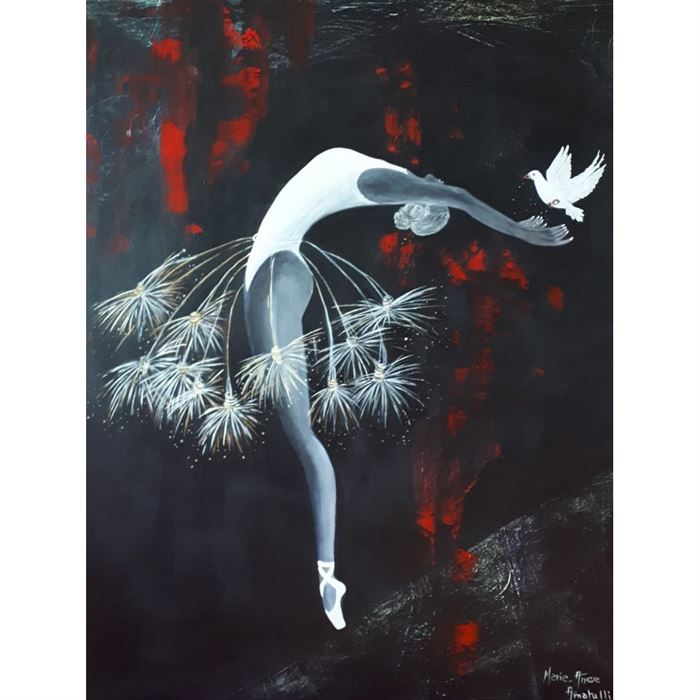 Danseuse étoile - Toile acrylique 60x73 par Marie-Ange Amatulli